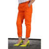 Jeans donna arancioni slim