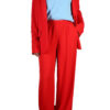 Twin-set donna giacca vestibilità regular pantalone vestibilità morbida, colore rosso vivo