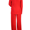 Twin-set donna giacca pantalone rosso vivo