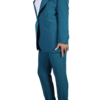 Tailleur donna blu petrolio Tailleur giacca vestibilità regular e pantalone morbido, pratico da indossare con l'elastico in vita. Colore blu petrolio