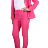 Tailleur donnarosa fuxia. vista laterale